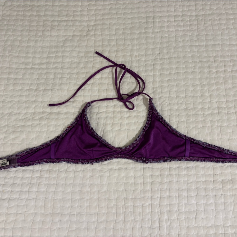 triangl swimwear Purple Crochet Two-Piece Bikini - Picture 8 of 9